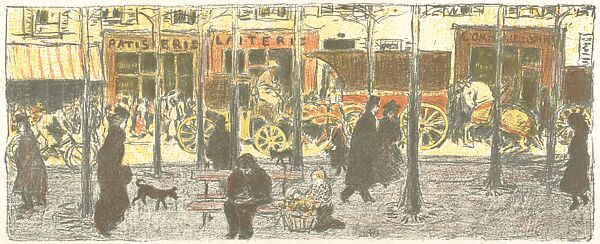 Pierre Bonnard - Boulevard, from the series 