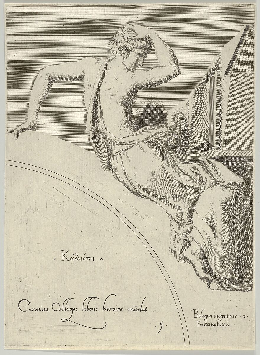Calliope, Anonymous, French-Italian, 17th century, Engraving 