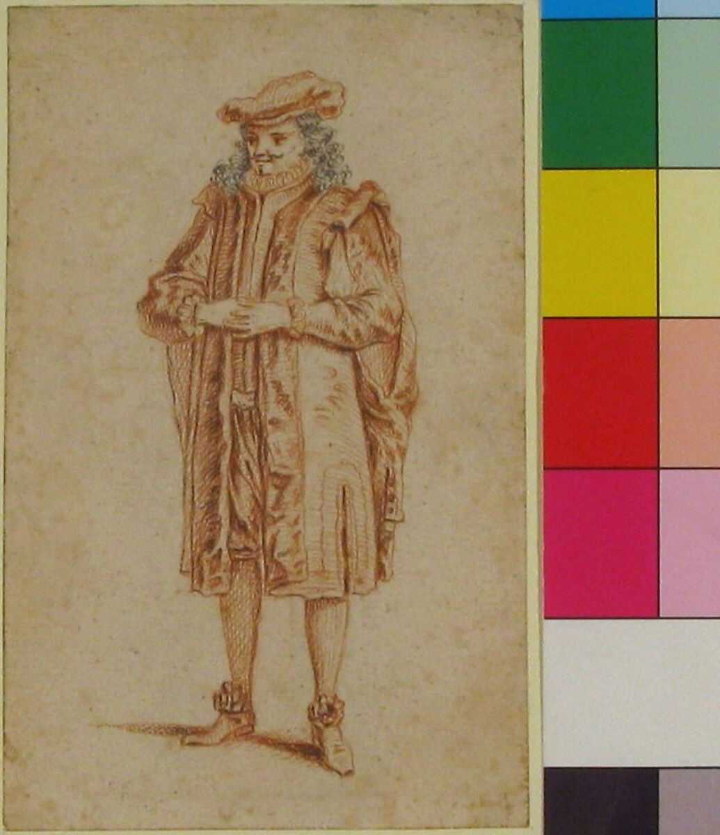 Crepin's Master, After Claude Gillot (French, Langres 1673–1722 Paris), Red and black chalk. Verso of sheet rubbed in black chalk for transfer.