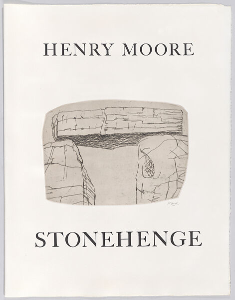 Stonehenge Title Page, Henry Moore (British, Castleford 1898–1986 Much Hadham), Etching and aquatint