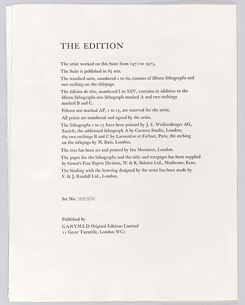 Stonehenge Title Page, Henry Moore (British, Castleford 1898–1986 Much Hadham), Etching and aquatint