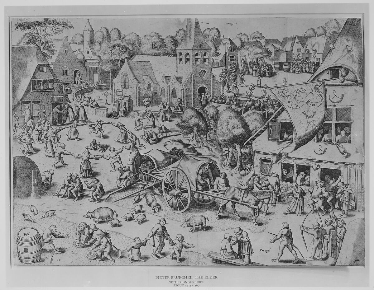 The Kermis at Hoboken, After Pieter Bruegel the Elder (Netherlandish, Breda (?) ca. 1525–1569 Brussels), Engraving; second state of four