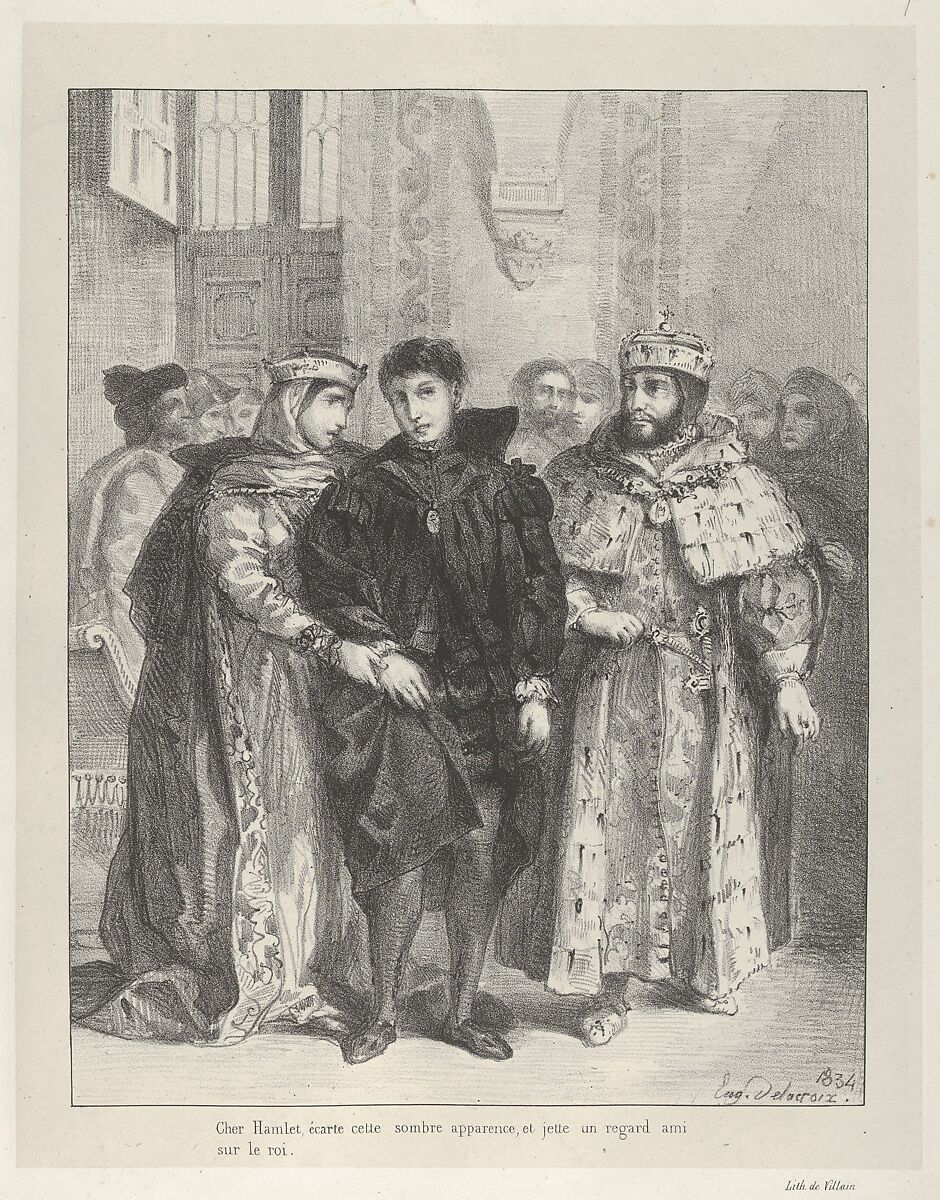 Eugène Delacroix | The Queen Tries to Console Hamlet | The