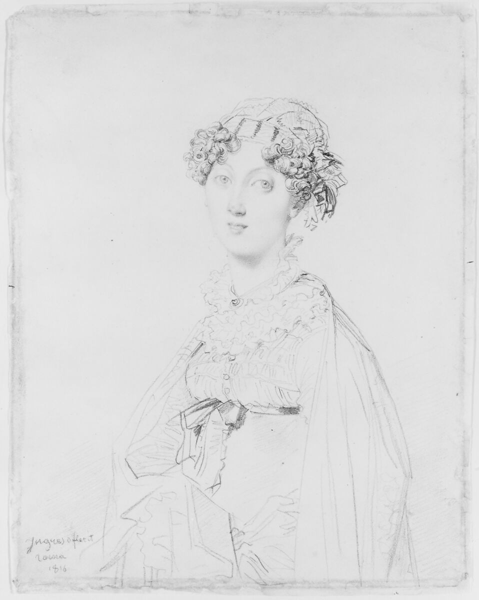 Lady Mary Cavendish-Bentinck (?-1843), Jean Auguste Dominique Ingres (French, Montauban 1780–1867 Paris), Graphite