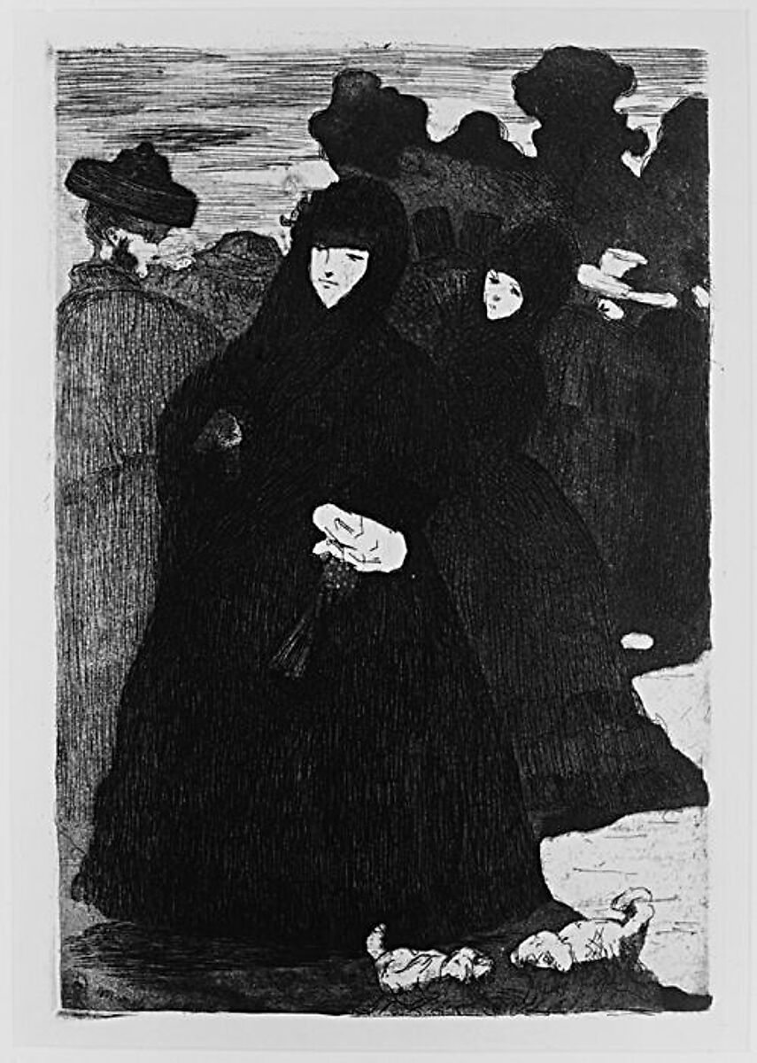 At the Prado, Edouard Manet (French, Paris 1832–1883 Paris), Etching and aquatint on heavy laid paper, final state of two, posthumous impression