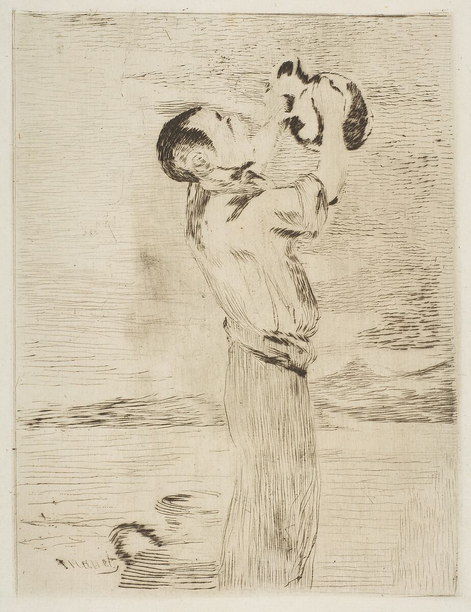 The Water Drinker, Edouard Manet (French, Paris 1832–1883 Paris), Etching and drypoint 