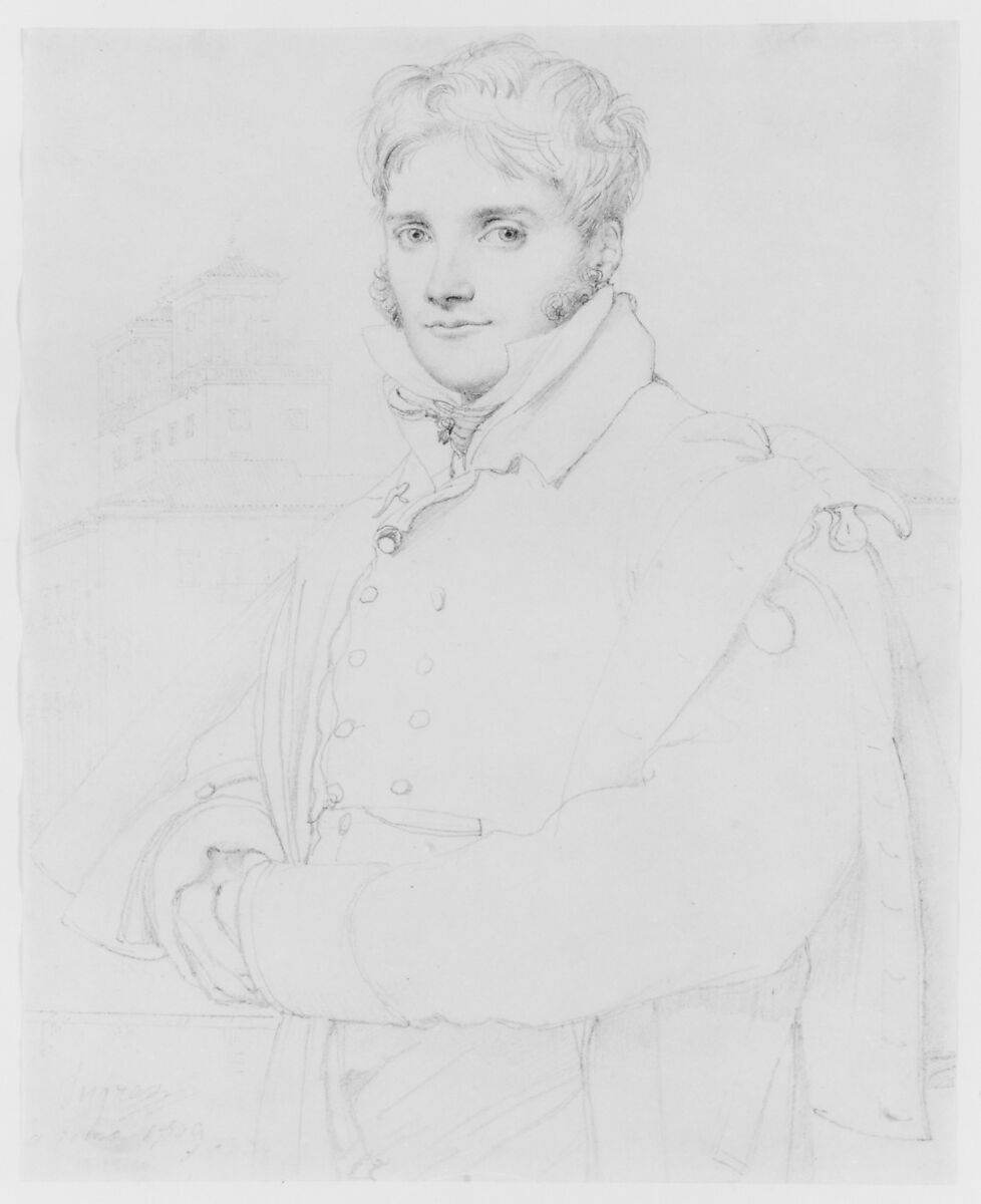 Merry Joseph Blondel (1781–1853), Jean Auguste Dominique Ingres (French, Montauban 1780–1867 Paris), Graphite