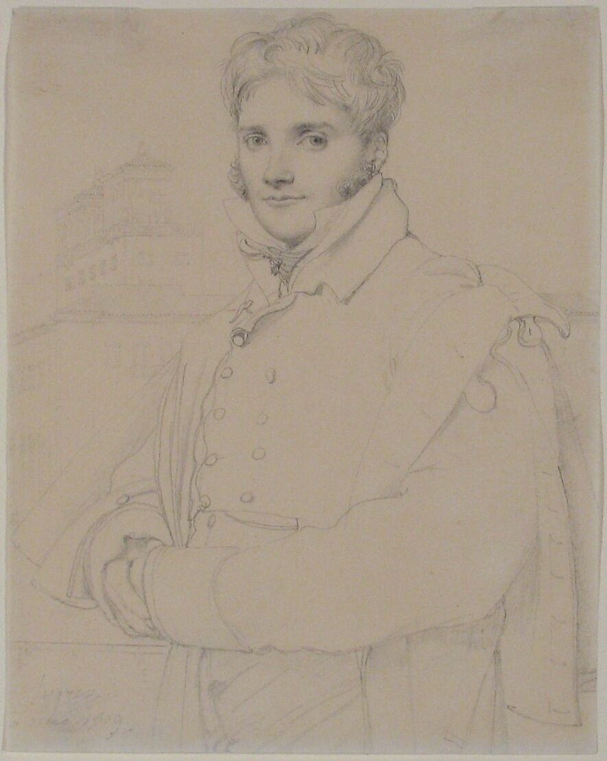 Merry Joseph Blondel (1781–1853), Jean Auguste Dominique Ingres (French, Montauban 1780–1867 Paris), Graphite