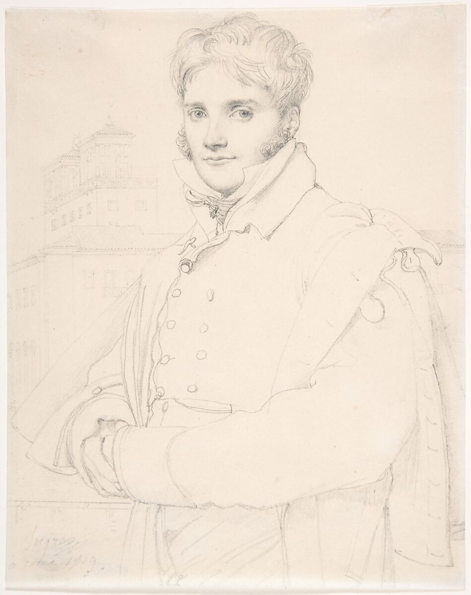 Merry Joseph Blondel (1781–1853), Jean Auguste Dominique Ingres  French, Graphite