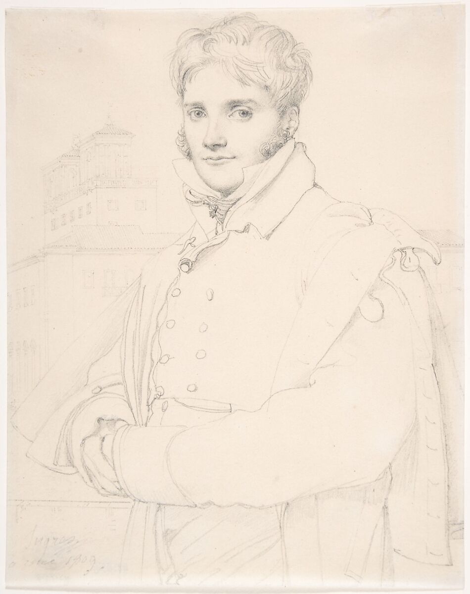 Merry Joseph Blondel (1781–1853), Jean Auguste Dominique Ingres (French, Montauban 1780–1867 Paris), Graphite 