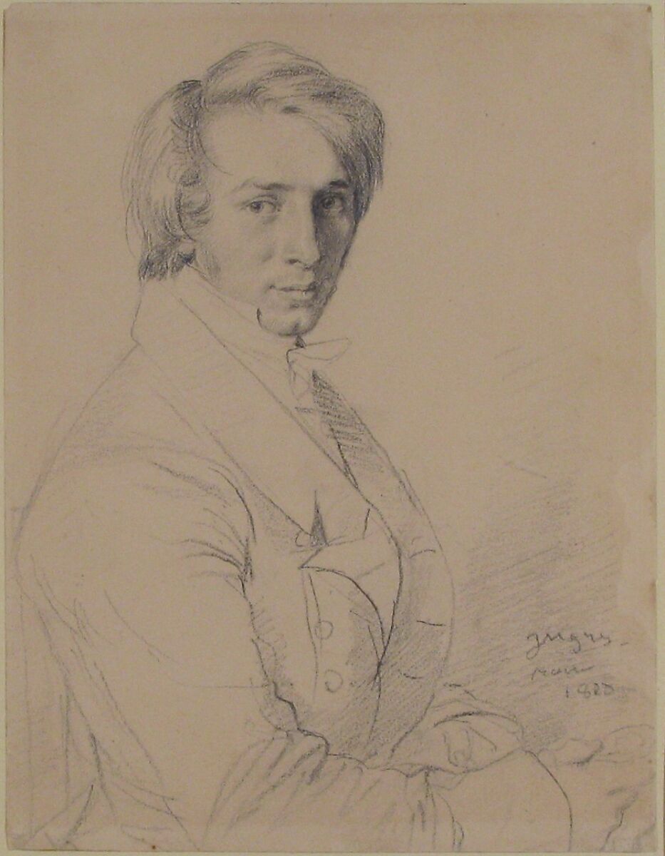Ursin-Jules Vatinelle (1798–1881), Jean Auguste Dominique Ingres (French, Montauban 1780–1867 Paris), Graphite