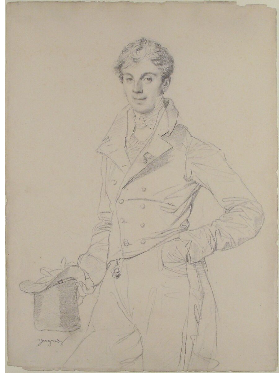 Lancelot-Théodore, comte Turpin de Crissé, Jean Auguste Dominique Ingres (French, Montauban 1780–1867 Paris), Graphite