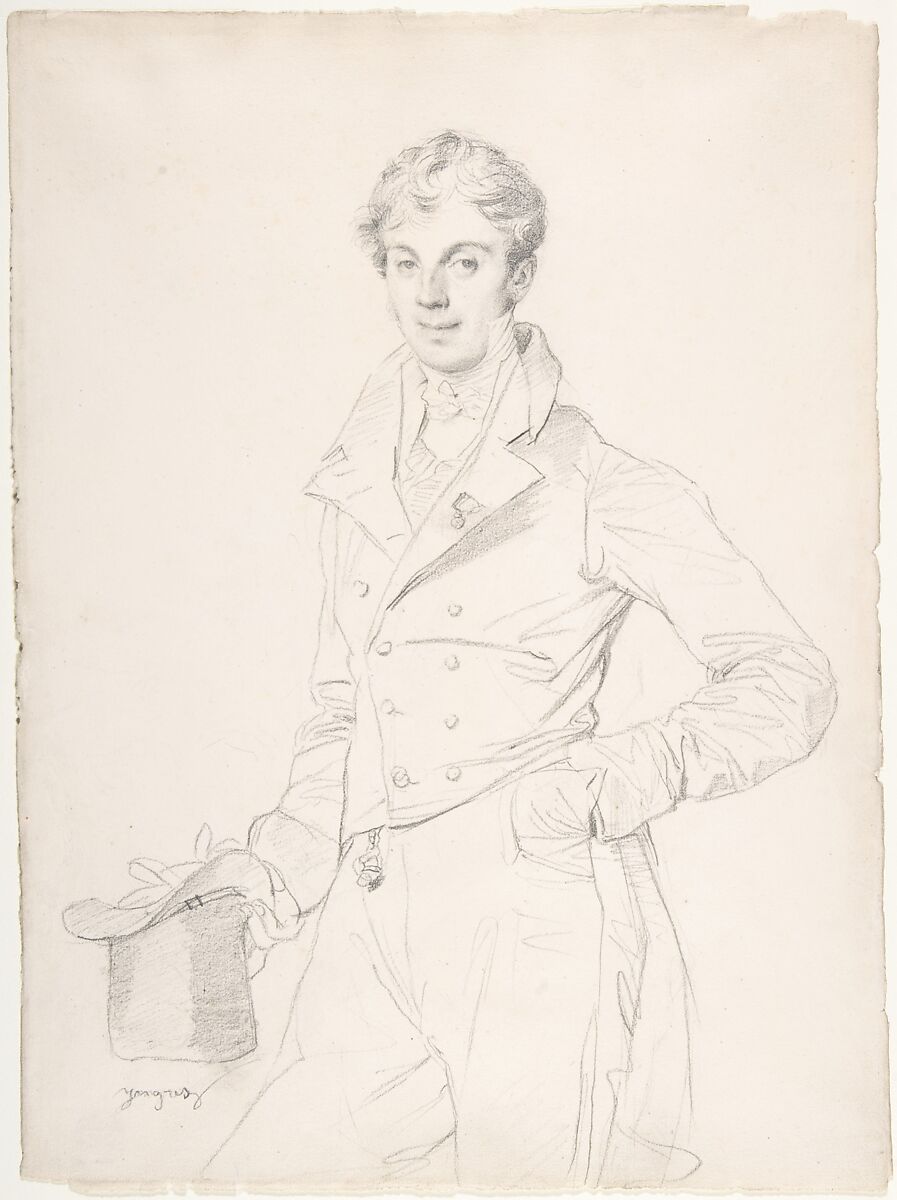 Lancelot-Théodore, comte Turpin de Crissé, Jean Auguste Dominique Ingres (French, Montauban 1780–1867 Paris), Graphite 