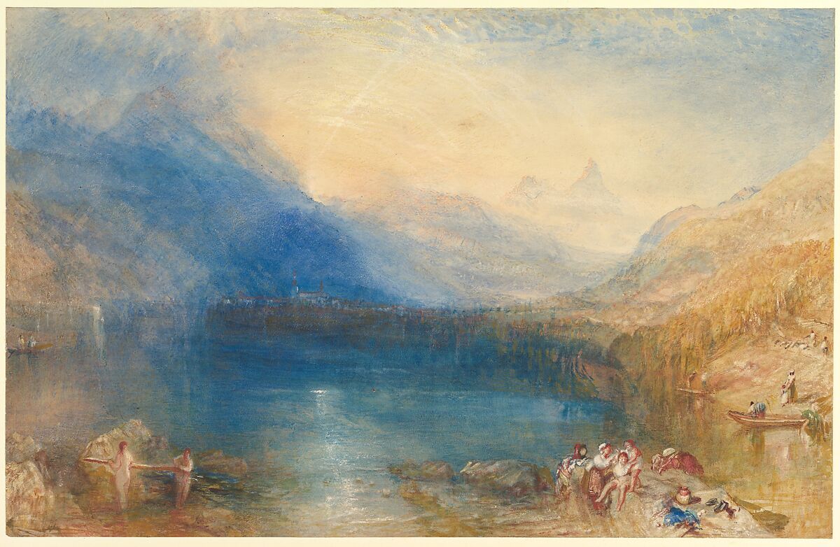 The Lake of Zug, Joseph Mallord William Turner (British, London 1775–1851 London), Watercolor over graphite 