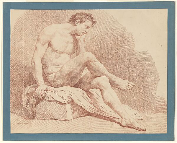 Seated Male Nude