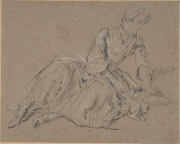 Woman Seated on the Ground