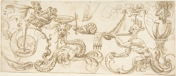 Design for a Frieze with Grotesques