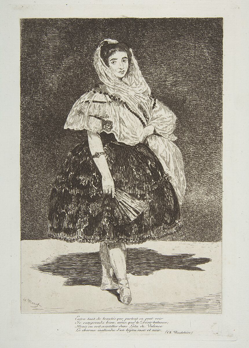 Lola de Valence, Edouard Manet  French, Etching and aquatint, final state (VI)