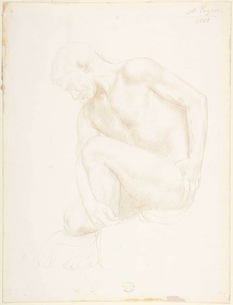 French Drawing - Figure Study