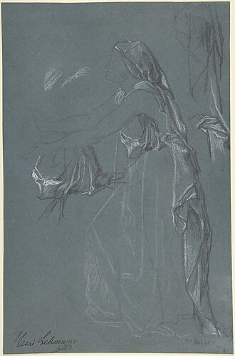 Study for the figure of Sarah in the now-lost painting, 
