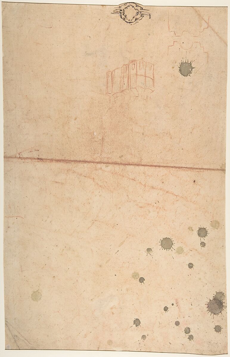 Huntress with a Horn, Carle (Charles André) Vanloo (French, Nice 1705–1765 Paris), Red chalk; traces of framing lines in pen and brown ink