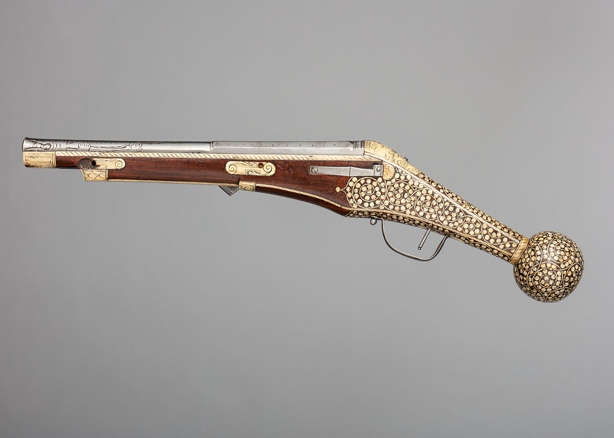 Wheellock Pistol, Steel, wood, ivory, German, Saxony