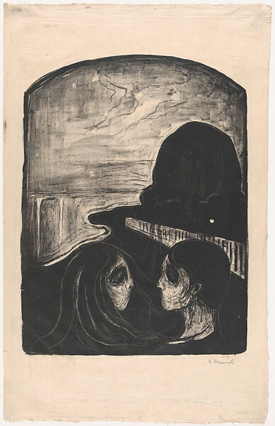 Attraction I, Edvard Munch (Norwegian, Løten 1863–1944 Ekely), Lithograph with tusche, crayon, and scraper