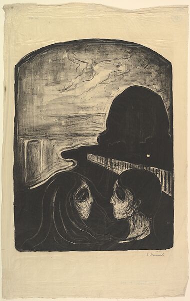 Attraction I, Edvard Munch (Norwegian, Løten 1863–1944 Ekely), Lithograph with tusche, crayon, and scraper 