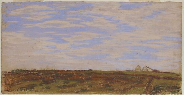 Landscape, Claude Monet (French, Paris 1840–1926 Giverny), Pastel