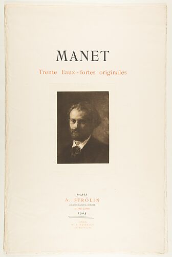 MANET. Trente Eaux-Fortes Originales. Paris: A. Strölin, 1905