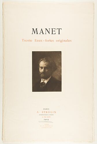 MANET. Trente Eaux-Fortes Originales. Paris: A. Strölin, 1905