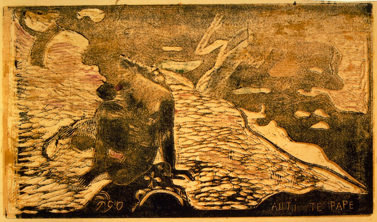 Auti Te Pape, Paul Gauguin (French, Paris 1848–1903 Atuona, Hiva Oa, Marquesas Islands), Woodcut printed in color on wove paper