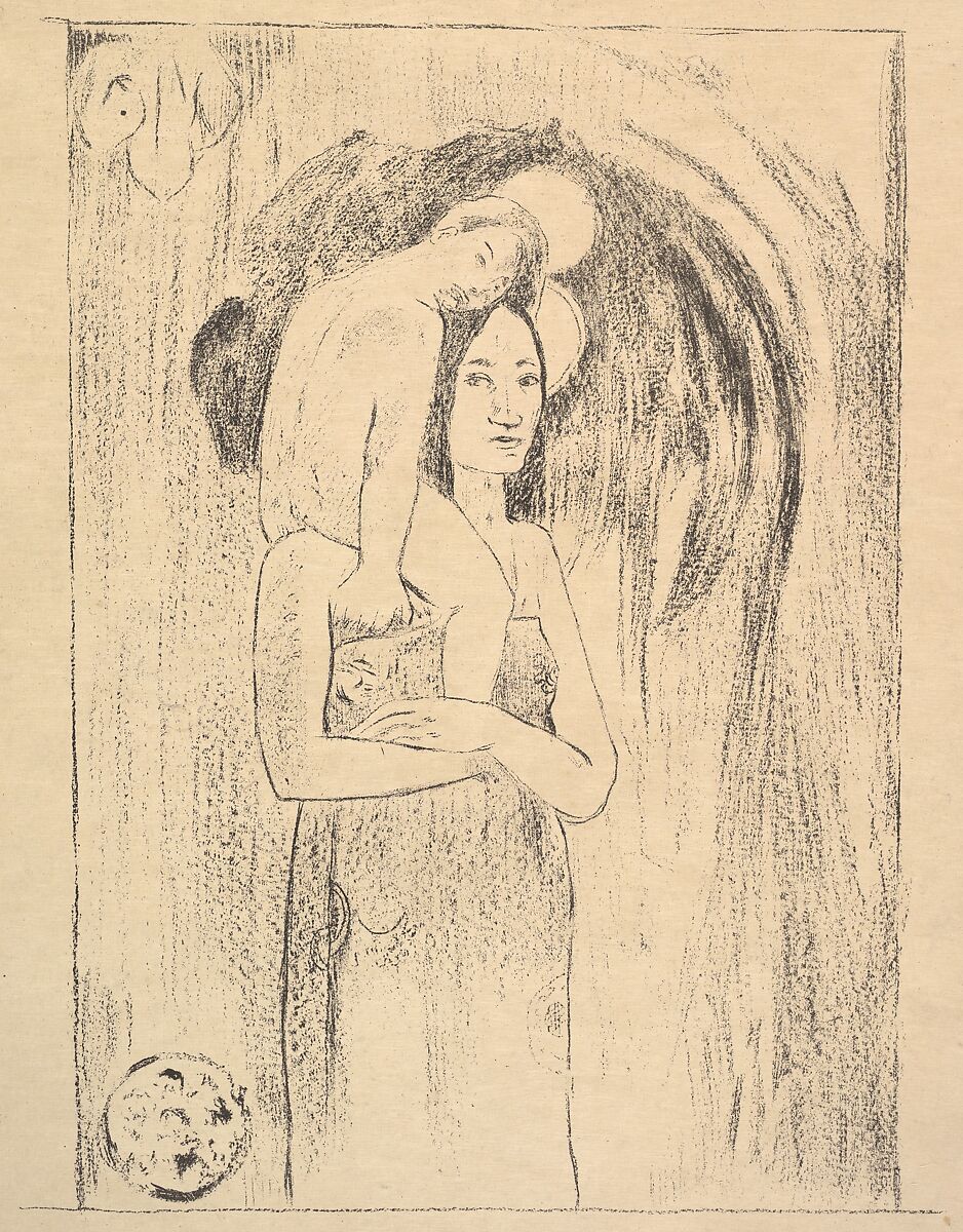 la Orana Maria, Paul Gauguin (French, Paris 1848–1903 Atuona, Hiva Oa, Marquesas Islands), Zincograph 