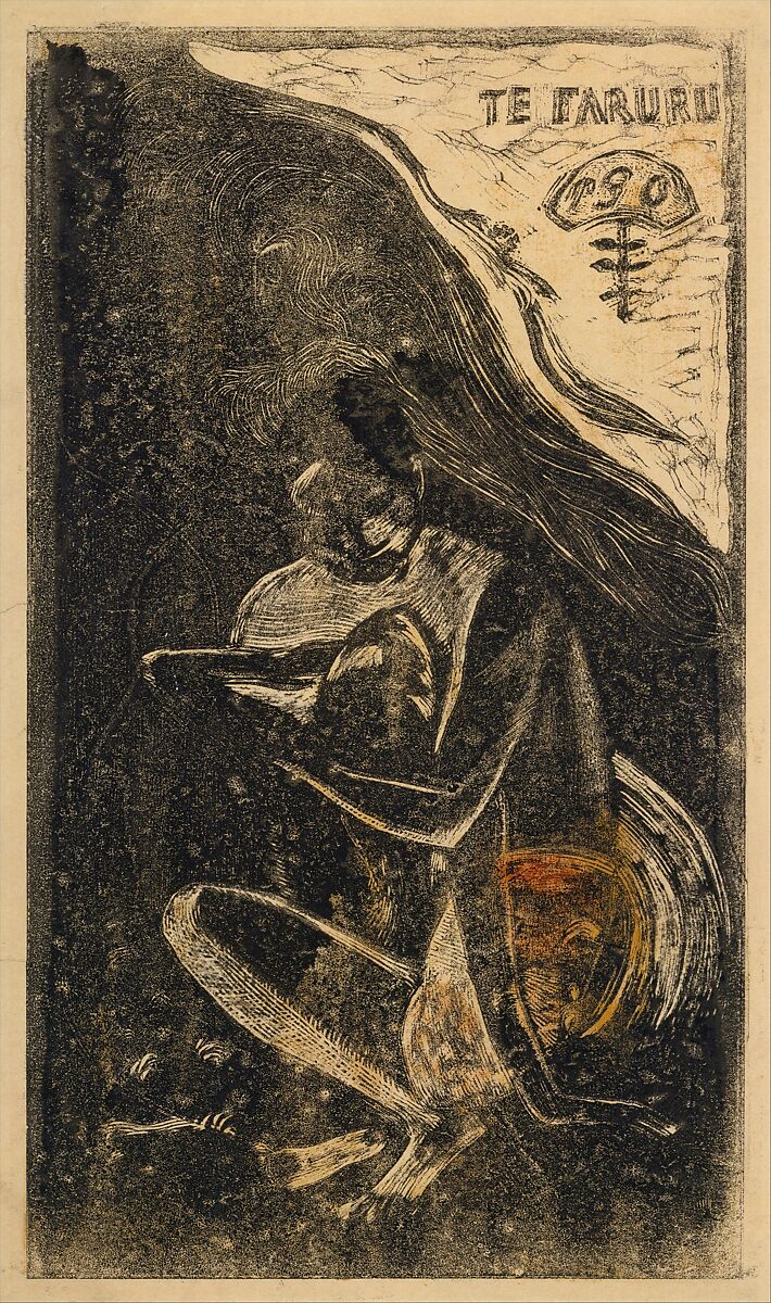 Here We Make Love (Te Faruru), from Fragrance (Noa Noa), Paul Gauguin (French, Paris 1848–1903 Atuona, Hiva Oa, Marquesas Islands), Woodcut printed in color on wove paper