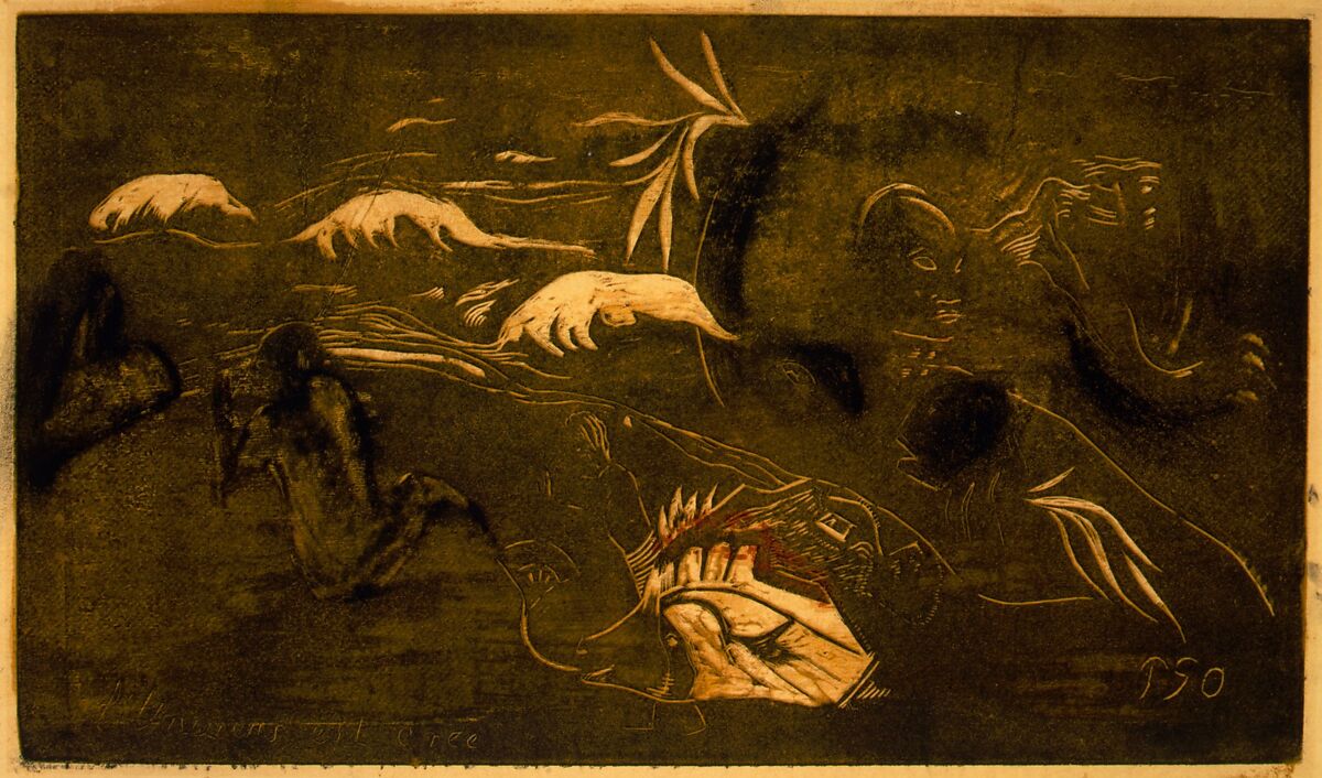 The Universe Is Created, Paul Gauguin (French, Paris 1848–1903 Atuona, Hiva Oa, Marquesas Islands), Woodcut printed in color on wove paper