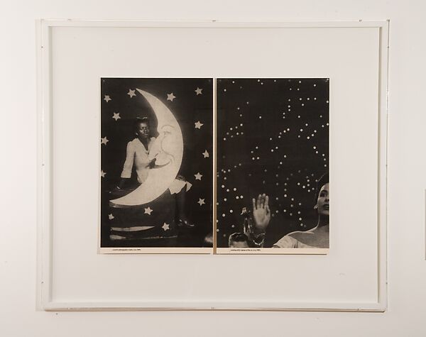 Backdrops Circa 1940s, Lorna Simpson (American, born Brooklyn, New York, 1960), Screenprint diptych on felt panels