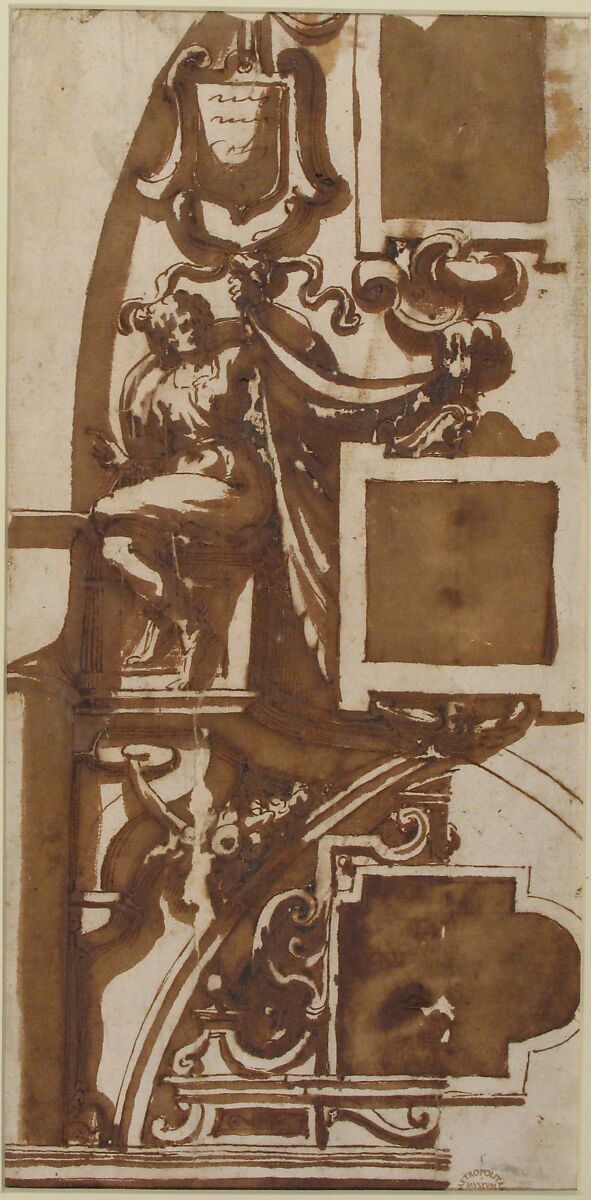 Project for Decoration, Pen and brown ink, brush and brown wash