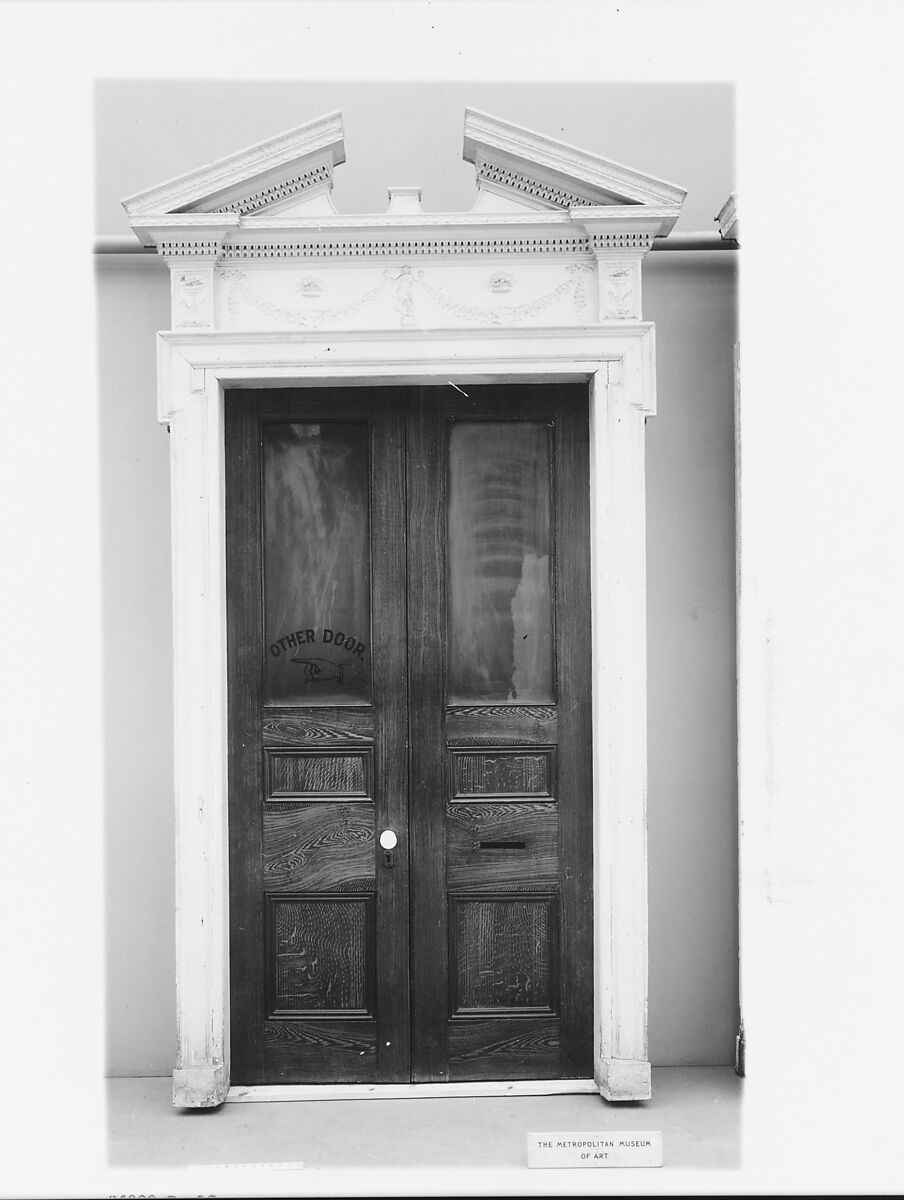 Doorway, Painted pine and composition, American 