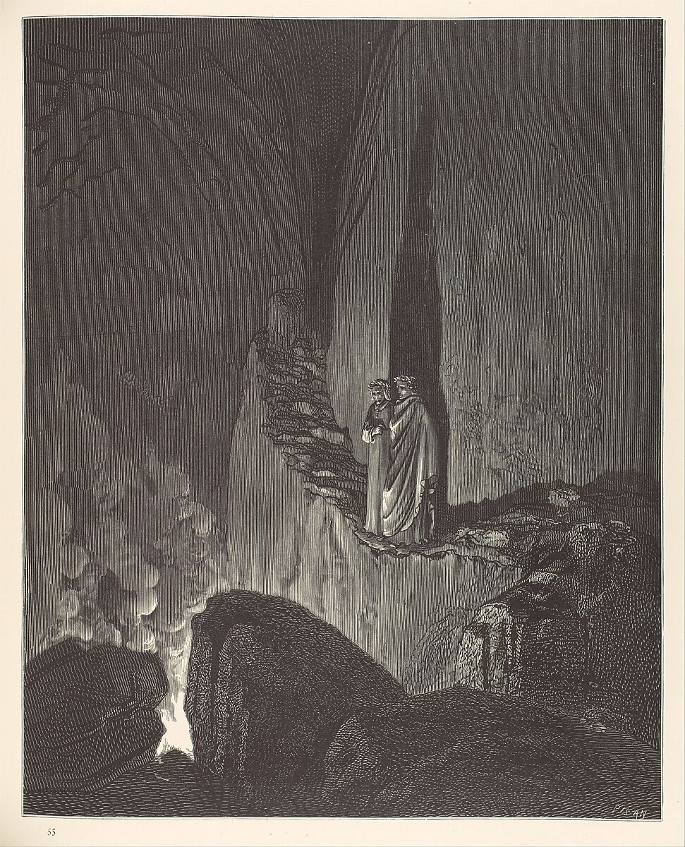 The Vision of Hell (Inferno), Dante Alighieri (Italian, Florence ca. 1265–1321 Ravenna), Wood engraved illustrations 