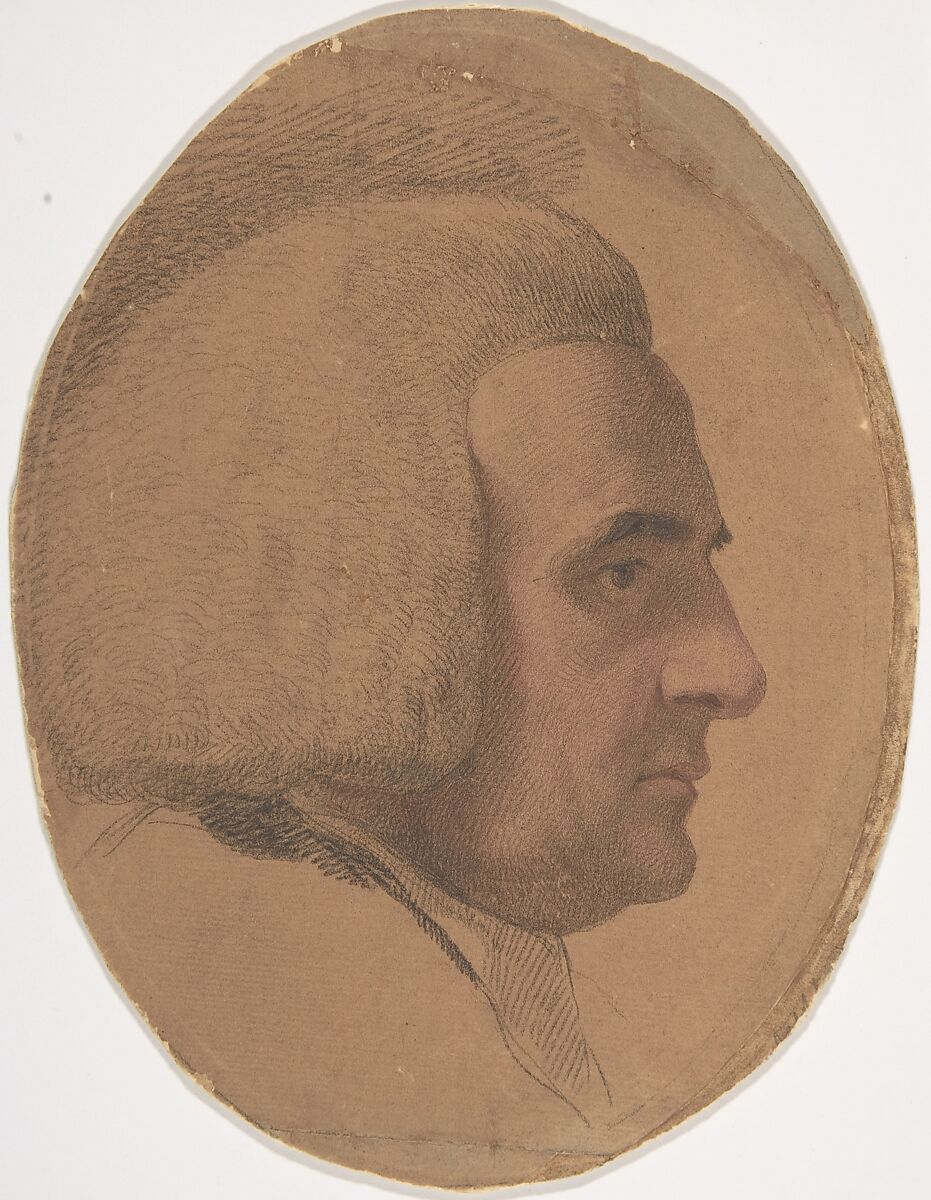 John Hinchcliffe, Bishop of Peterborough, Francesco Bartolozzi (Italian, Florence 1728–1815 Lisbon), Black and red chalk, varnished, on thin laid paper. Oval. 