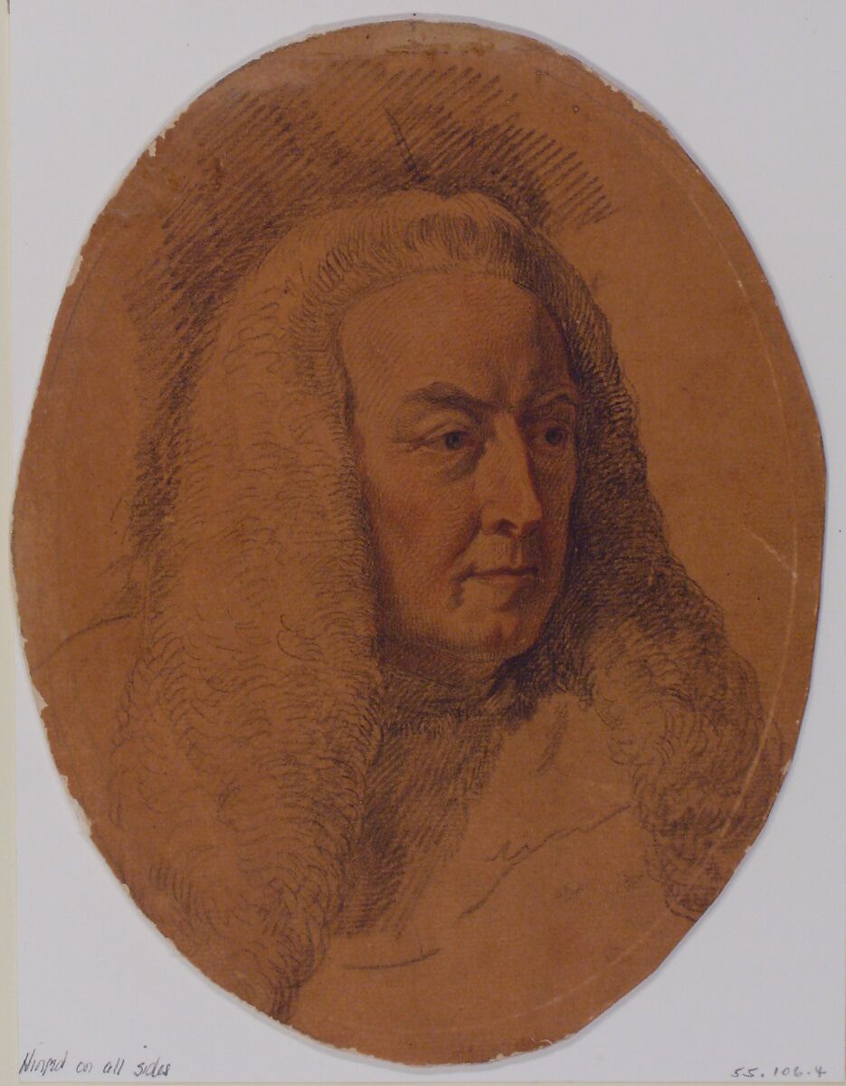 William Murray, 1st Earl of Mansfield, Francesco Bartolozzi (Italian, Florence 1728–1815 Lisbon), Black and red chalk, varnished