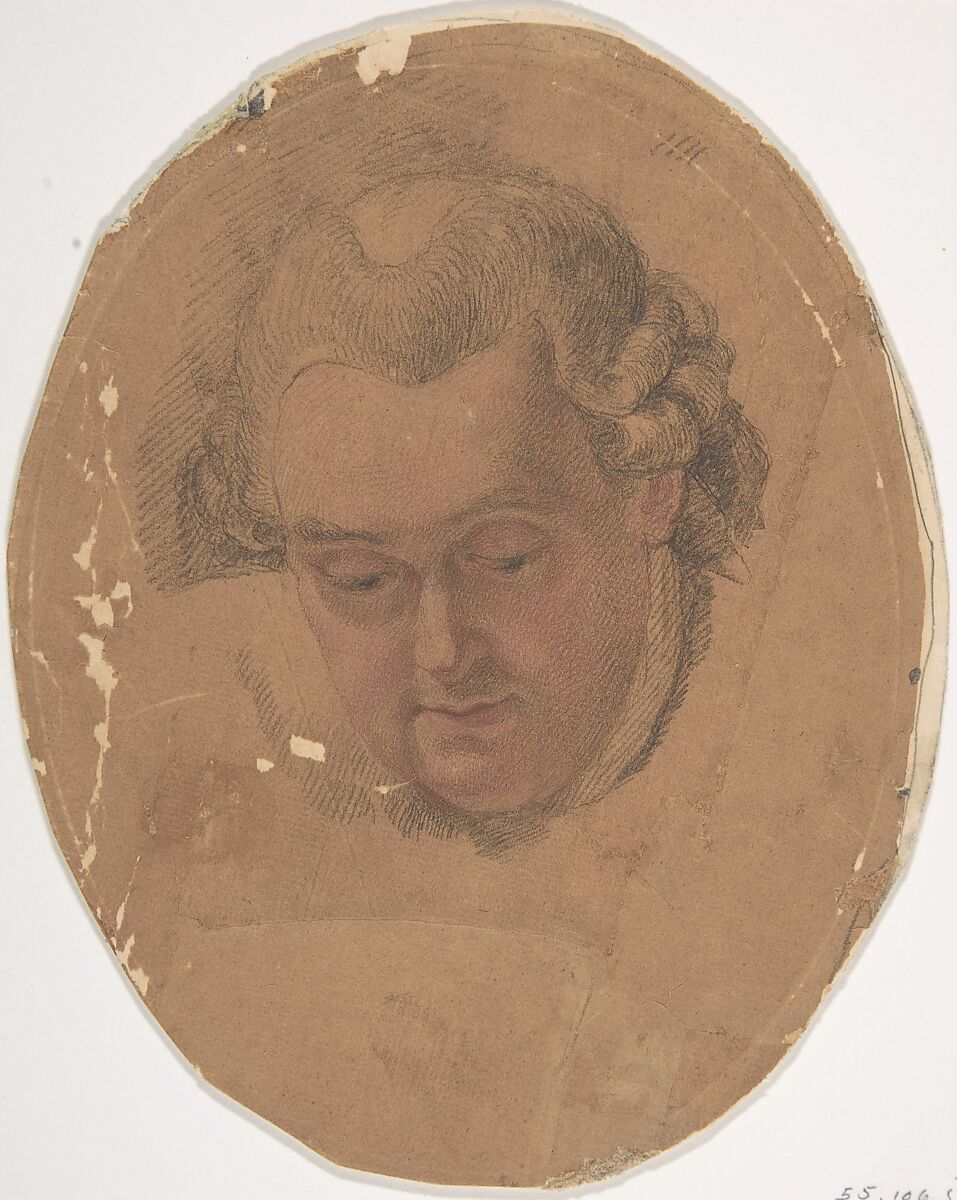 William Henry Cavendish Bentinck, 3rd Duke of Portland, Francesco Bartolozzi (Italian, Florence 1728–1815 Lisbon), Black and red chalk, varnished, on thin laid paper; oval 