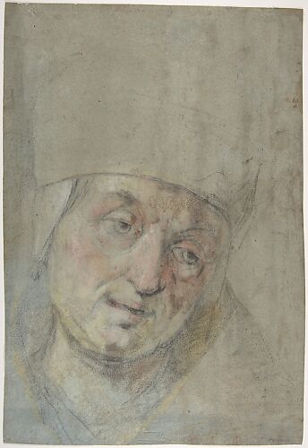 Head of a Pope(?) (recto); Two Studies of Left Hand (verso)