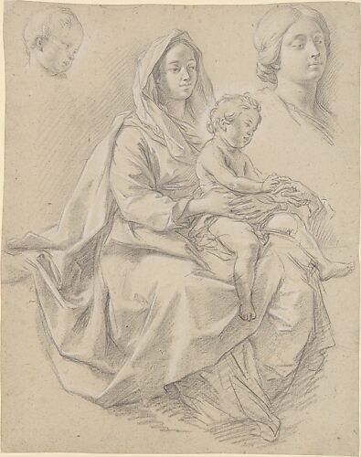 Seated Woman with a Child on her Lap (Study for a Mystic Marriage of St. Catherine of Alexandria)