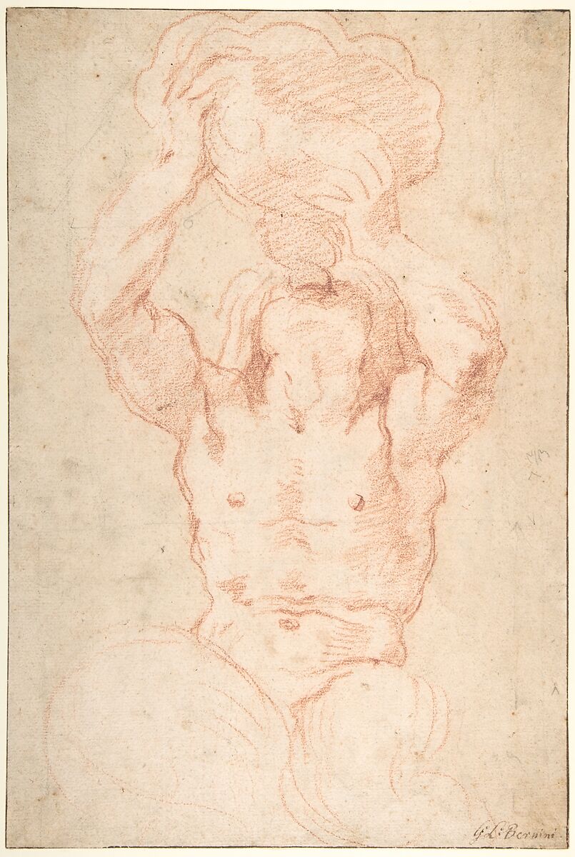 Study for a Triton (recto); Anatomical Studies ? (verso)