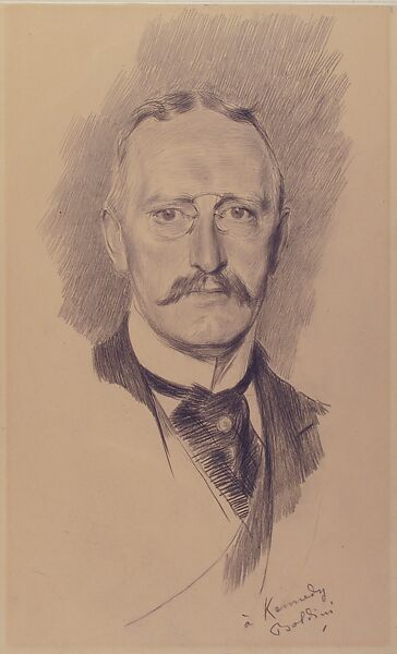 Portrait of Edward G. Kennedy (1849-1932), Giovanni Boldini (Italian, Ferrara 1842–1931 Paris), Black graphite