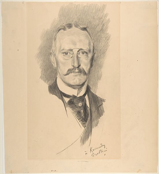 Portrait of Edward G. Kennedy (1849-1932), Giovanni Boldini (Italian, Ferrara 1842–1931 Paris), Black graphite 