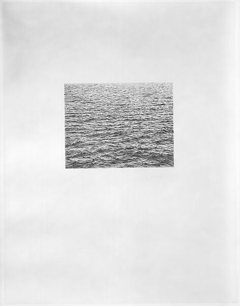 Ocean Surface (first state), Vija Celmins (American, born Riga, Latvia, 1938), Drypoint