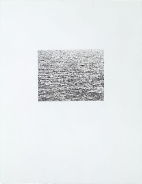 Ocean Surface, Vija Celmins  American, born Latvia, Drypoint