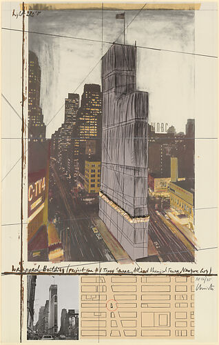 Wrapped Building, Project for 1 Times Square, Allied Chemical Tower, New York
